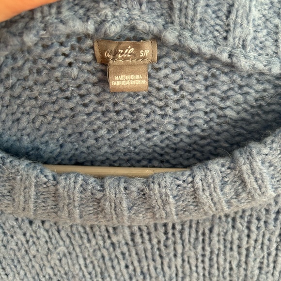 Aerie Soft Knit Blue Sweater - Picture 4 of 4